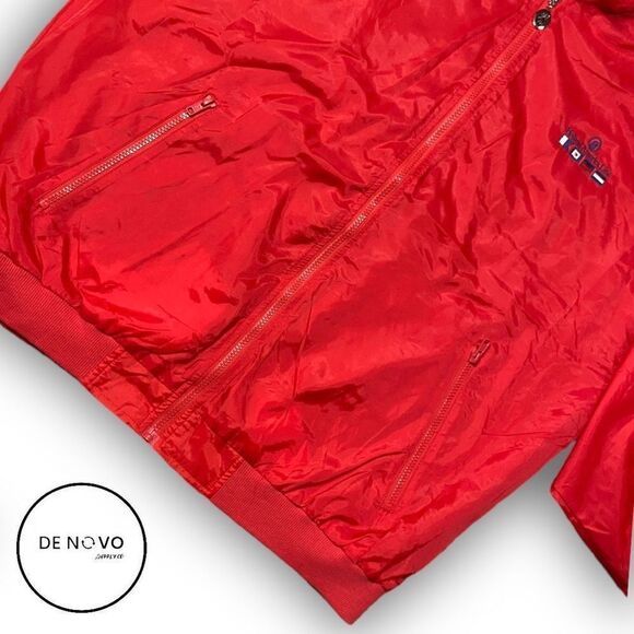 Holland American Line Vintage Men's Nylon Full Zip Sweater Size XL Red - Picture 5 of 11